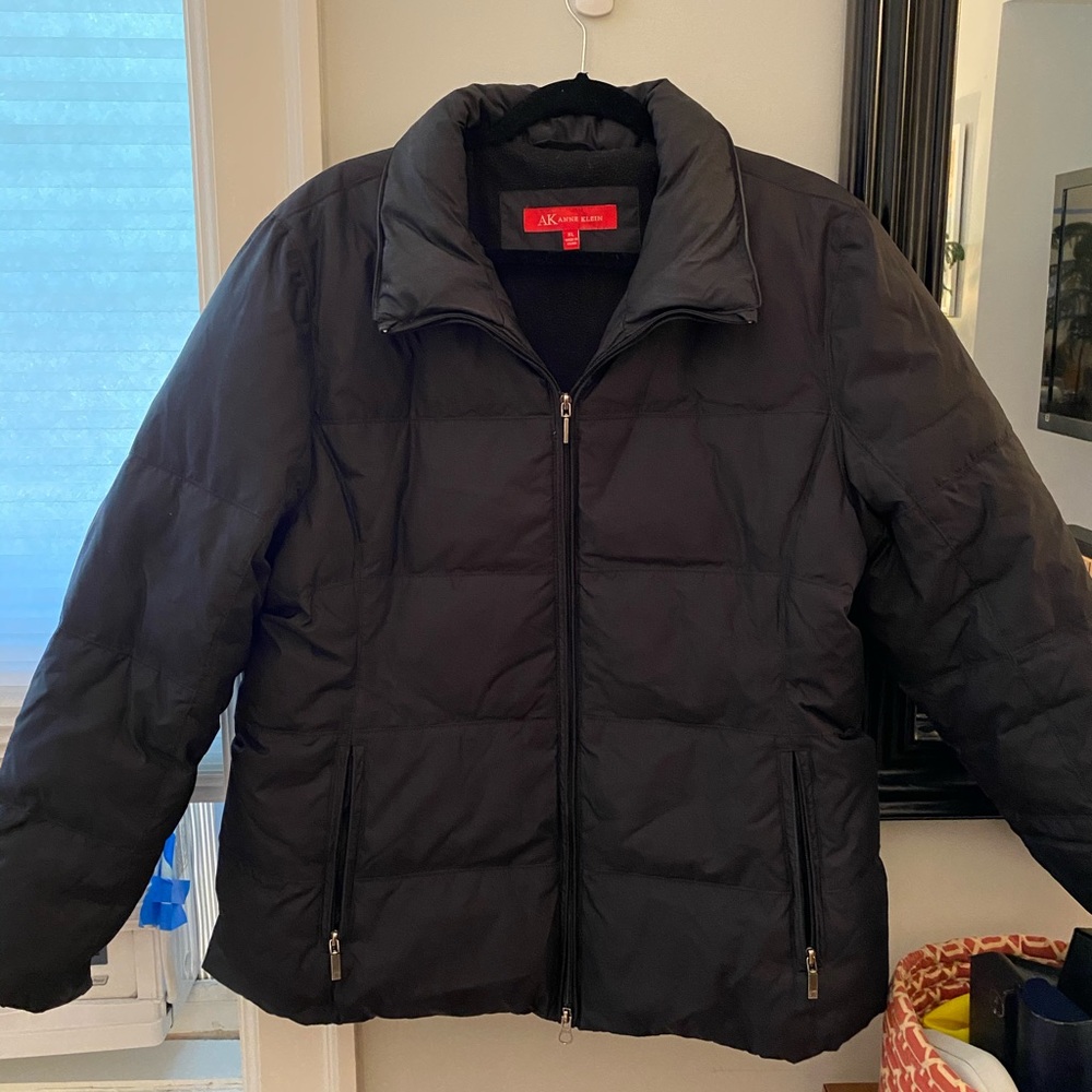 Anne Klein puffer black coat